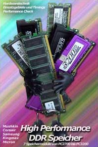 Comparatif barettes m�moires DDR