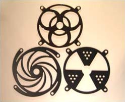 3 grilles d�coup�es au laser