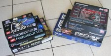 Six cartes graphiques Radeon X700 Pro