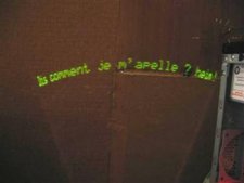 Afficheur  persistence rtinienne